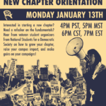 NEW CHAPTER ORIENTATION: Monday, January 13th