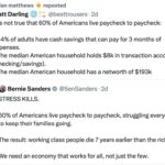 Bernie Is Right: 60% of Americans Live Paycheck to Paycheck