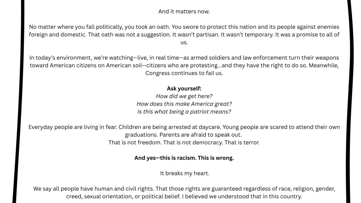 Open Letter to the U.S. Military: Remember Your Oath to Protect