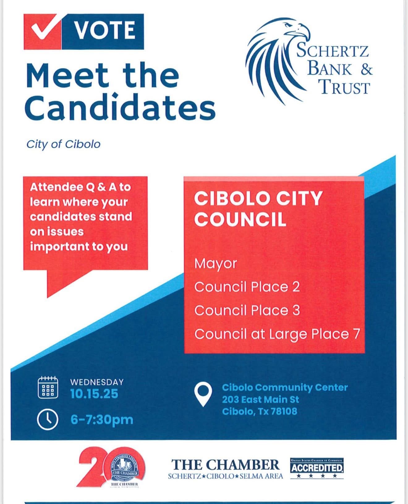 Cibolo Community Center Candidates