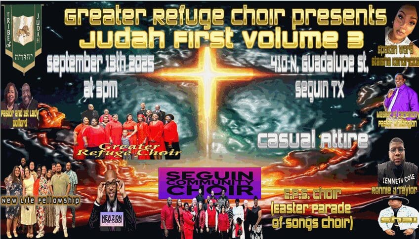 Judah First Vol. 3 Musical Event – Seguin Community Choir