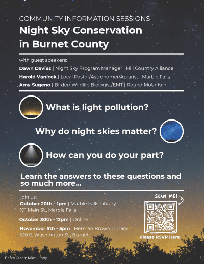 Burnet – Night Sky Information Session