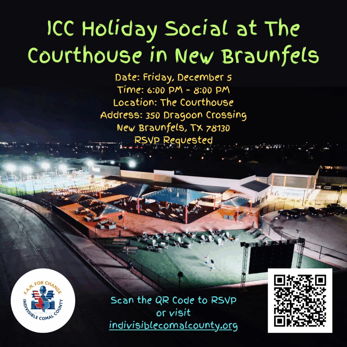 ICC Holiday Social at The Courthouse New Braunfels