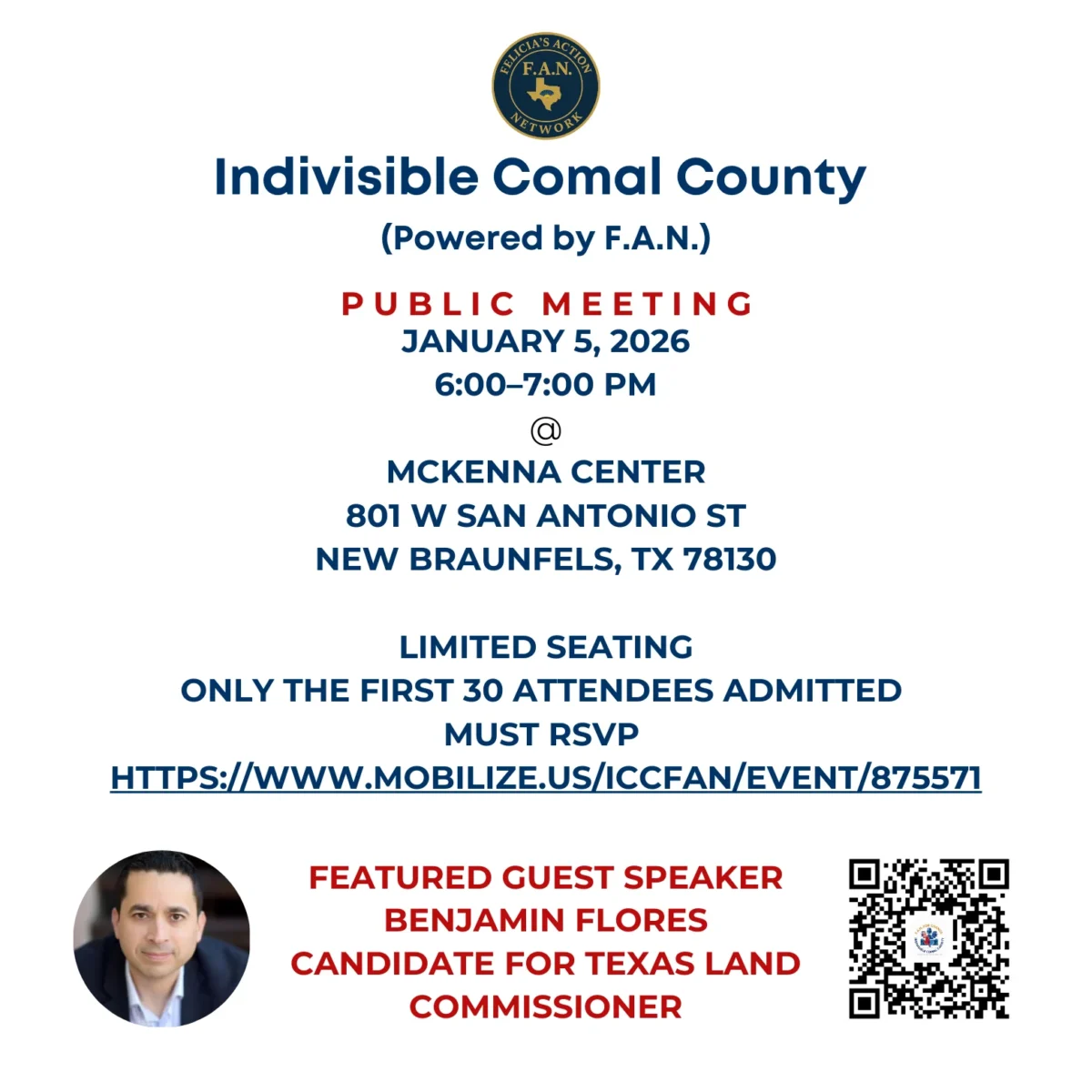 ICC 1st Public Meeting w/ guest Benjamin Flores for TX Land Comm.