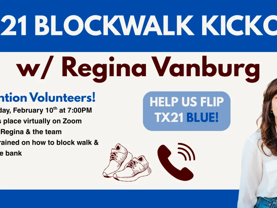 TX21 Block Walk Kickoff With Regina Vanburg | Volunteer Training
