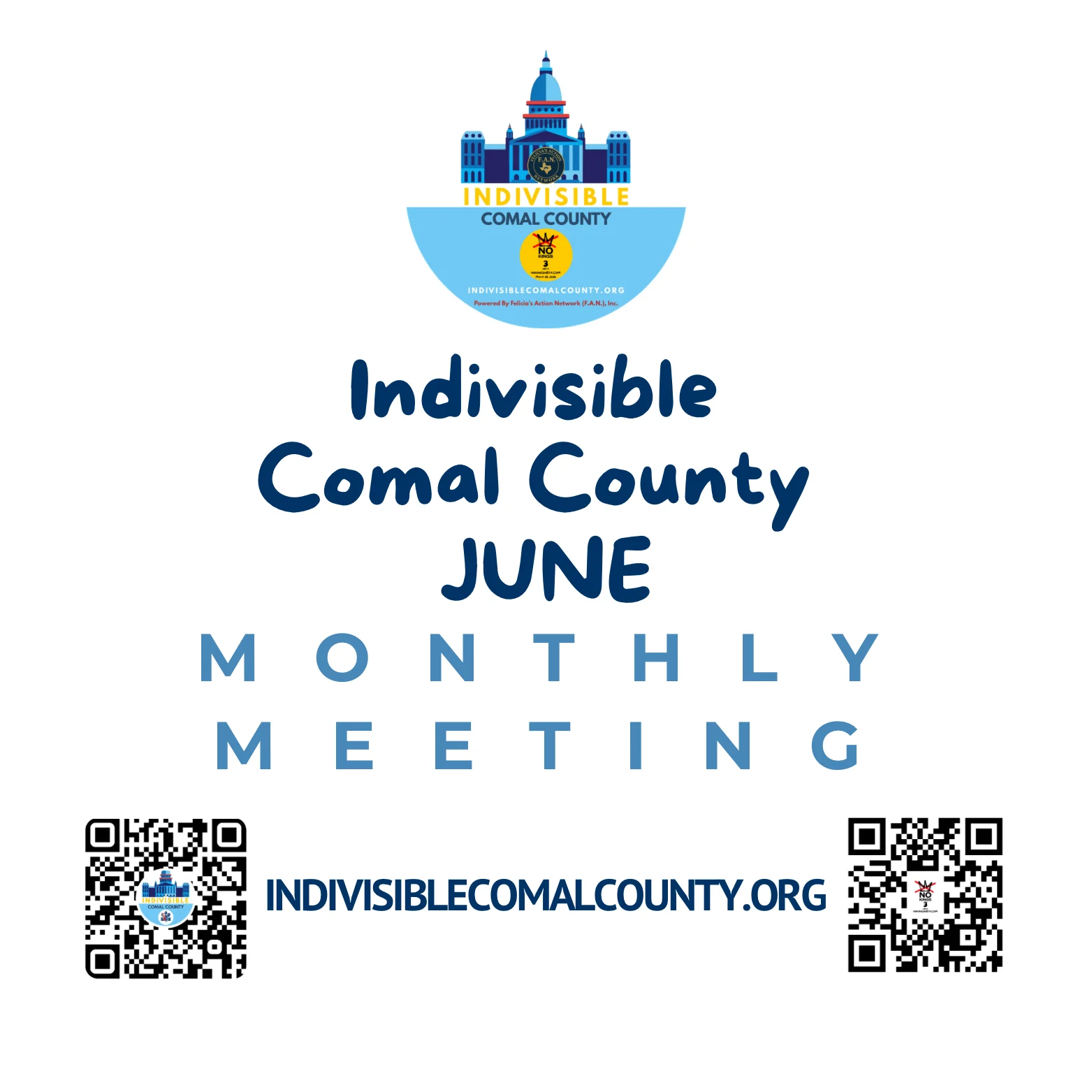 Indivisible Comal County – June Public Meeting
