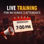 No Kings 3 Live Training in New Braunfels This Wednesday