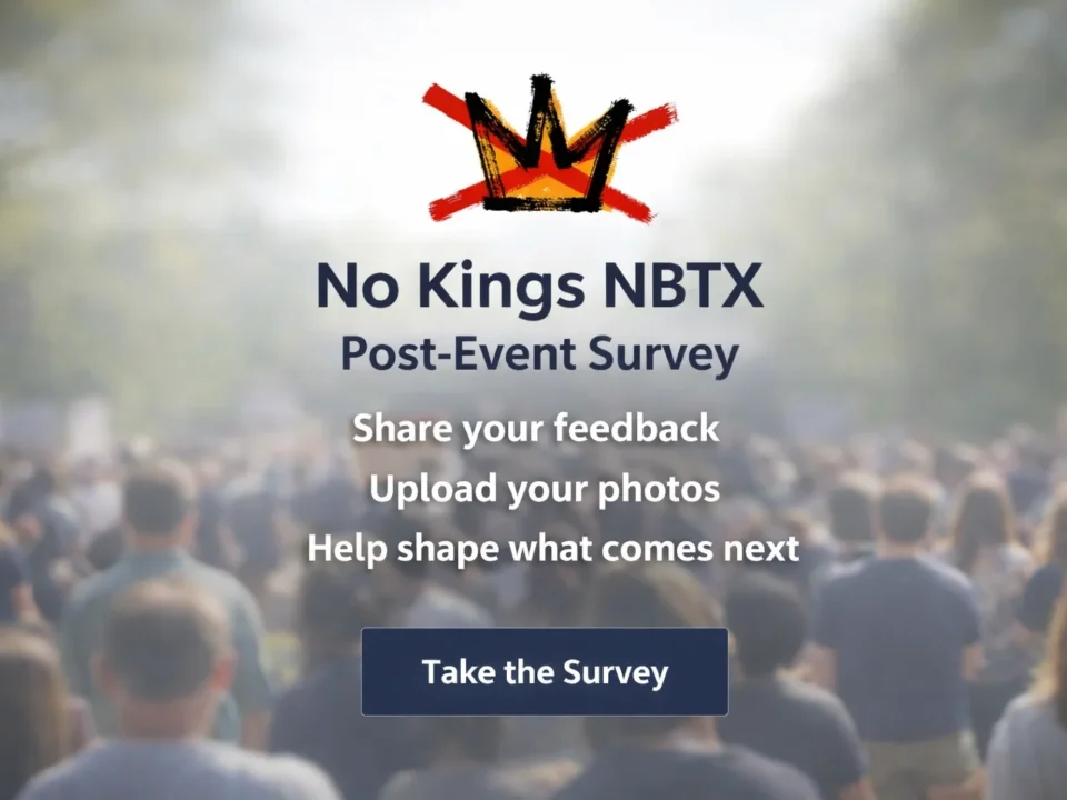 No Kings New Braunfels Post-Event Survey and Photo Upload