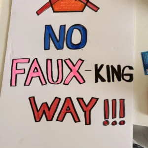 No Kings New Braunfels Sign Making 6
