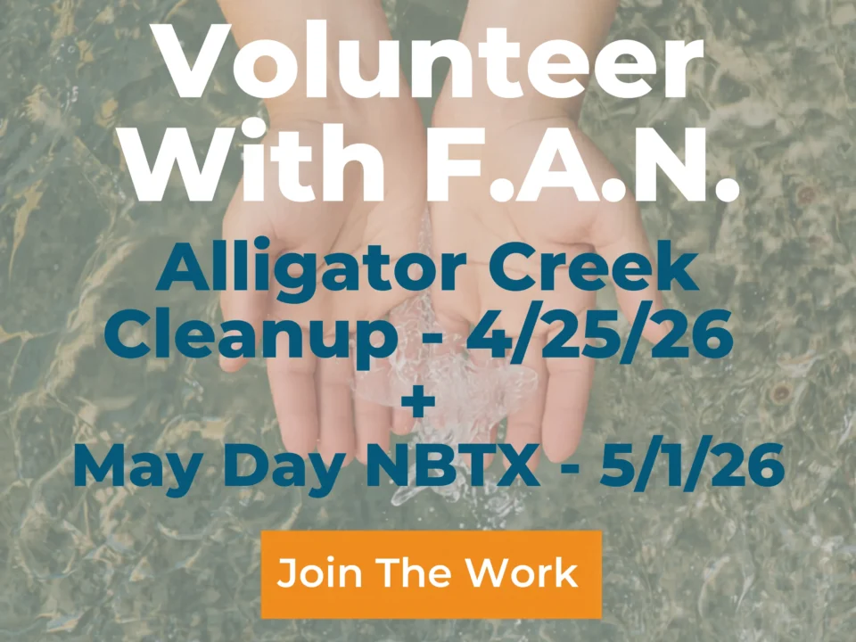 Volunteer – Alligator Creek Watershed Cleanup & May Day NBTX